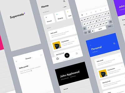 Supernote app blog concept ios list mobile note notebook notes planner post productivity todo ui ux