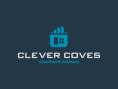 Clever Coves Logo badge branding design flat graphic design graphic art icon illustrator logo type typography vector