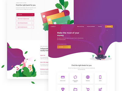 Web Exploration for ... design fantasy illustration landing page ui website