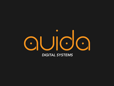 Auida Digital Systems Logo badge branding design flat graphic design graphic art icon illustrator logo minimal type typography vector