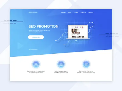 SEO Landing design desktop landing landingpage mainpage ui ux uxui web web design