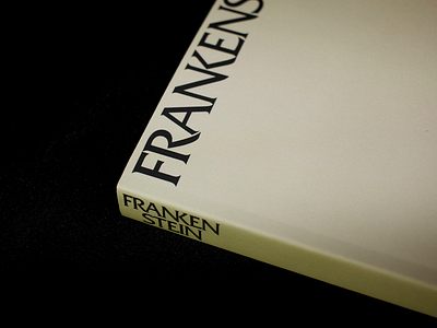 Frankenstein Detail book book cover branding cover design font illustration product simple store type typography