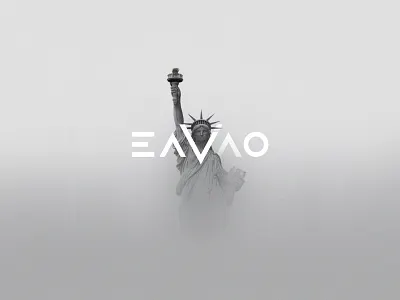 Eavao logo logo sharp text typography usa