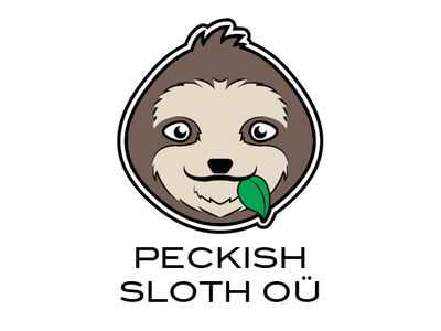 Peckish Sloth Logo design logo peckish sloth vector