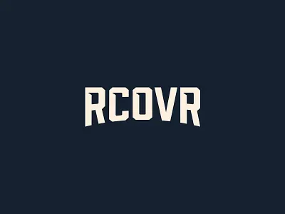 RCOVR brand branding clean design flat identity lettering logo logotype minimal type typography