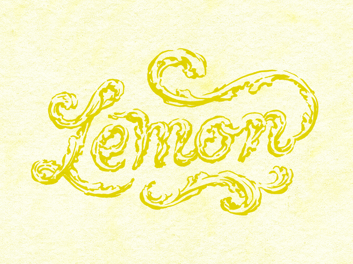 Example of Lemon Lettering