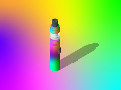 Weak Willed gradient inktober inktober 2018 isometric rainbow