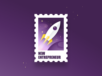 Exchange Sticker illustration rocket stamp sticker sticker design sticker mule swag