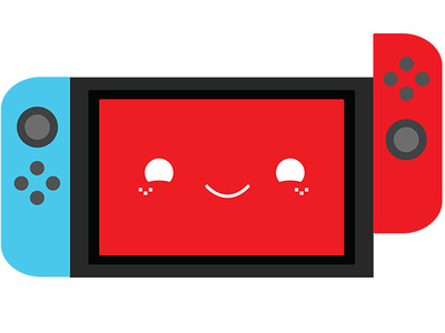 Cute Console adobe ilustrator anime chibi cute freckles illustration illustrator kawaii logo nintendo nintendo switch retro super mario ui vector video games