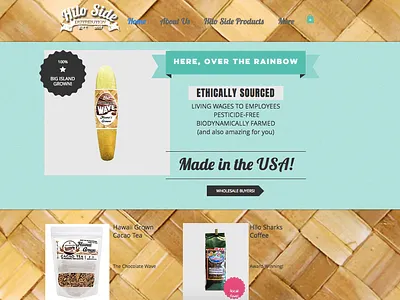 Hilo Side Distributing Website adobe brand and identity branding design identity design logo product branding product design web design wix