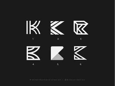 #lettermarkexploration - K - 11/26 bless creatics brand brand identity branding design graphic design icon illustration letter mark letter mark exploration lettermarkexploration logo logo design logo designer logo type logos mark typography vector