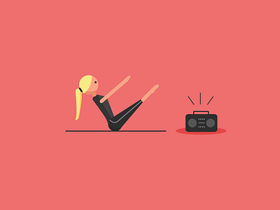 038 / 365 Pilates Teaser 2d character dailychallenge fitness flat illustration pilates pilatesteaser sports teaser