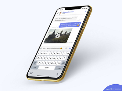 WhatsApp redesign - Chat iphonex messaging perspective redesign ui ui design uidesign ux whatsapp