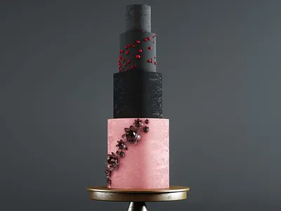 Tortik Annuchka Cake 3d 3d art illustration