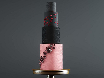 Tortik Annuchka Cake 3d 3d art illustration