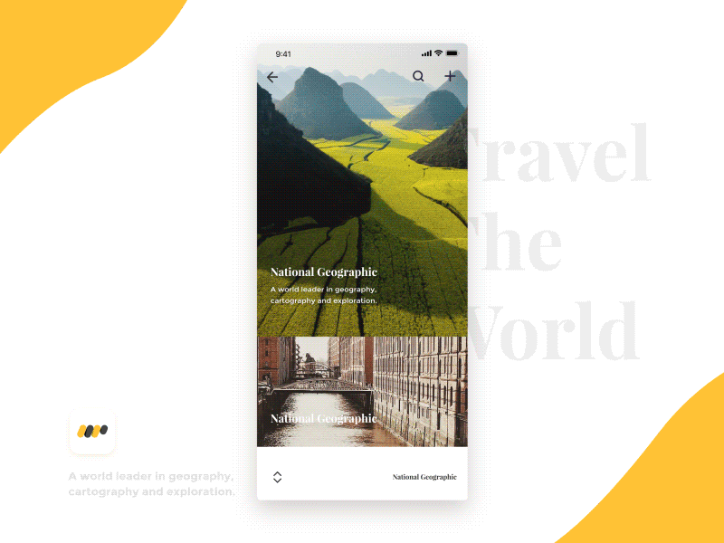 Dynamic design of travel destinations-3 app destination dynamic picture scene switch travel trip ui uidesign ux