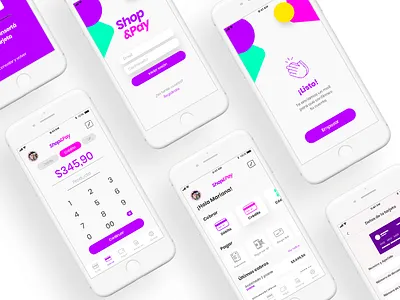 Shop & Pay App app design payment app ui uidesign ux ux design uxui