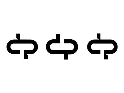 D+P Logo brand branding cheap design icon lettermark logo logomark moz simple symbol