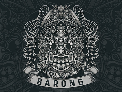 Barong barong clean cultural design illustration