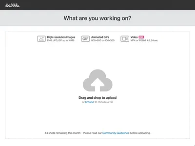 File Types dribbble upload wip