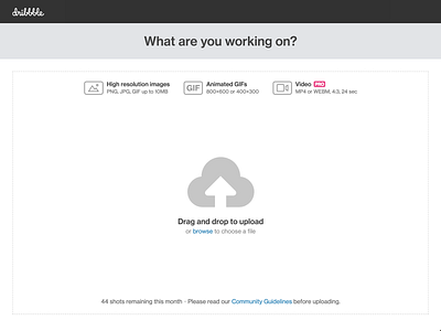 File Types dribbble upload wip