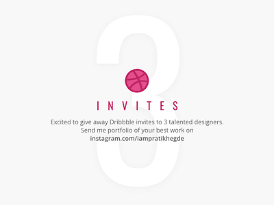 3 Dribbble Invites designer dribbble giveaway invites