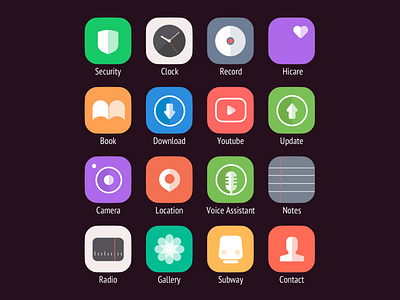 MIUI Style Icon app design dribbble flat icon illustration logo phone ui