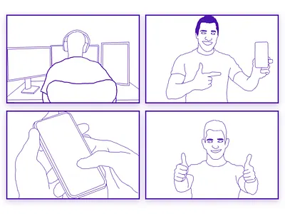 Storyboards design illustration illustration art storyboard storytelling ux