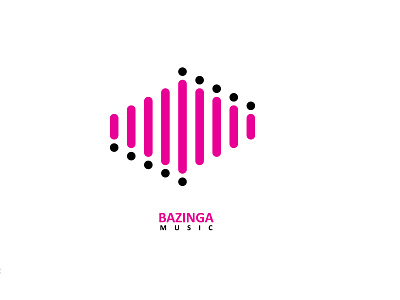 Bazinga Music adobe illustration app band branding design flat icon illustration logo music plain simple typography vector