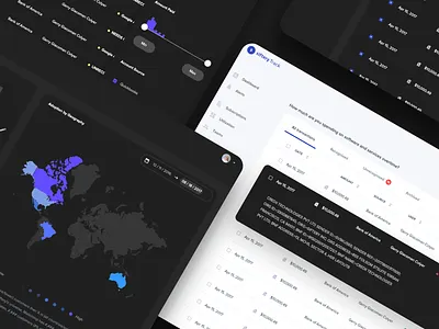 Siftery Pricing Map / Dark Layout Enablement dashboard data data visualization filter graph map material materialup sketch table transactions ui visualization