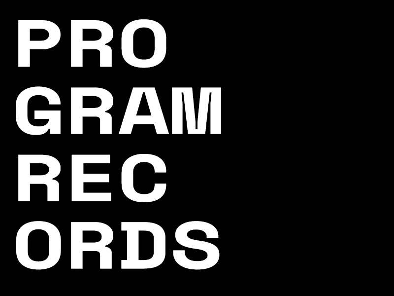 PROGRAM RECORDS animation brand brand and identity design gif gif animated gif. identitiy identity identity branding identity design move movement text typography