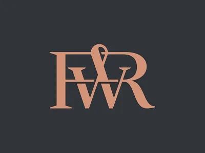 RW monogram branding carpenter design letters logo design logotype monogram typography wood woodwork