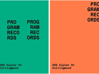 Program Records Poster 2 brand branding design design system identity identity branding identity design identity designer poster posters system design