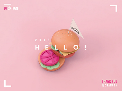 Dribbbleger c4d cinema 4d debut debut shot food