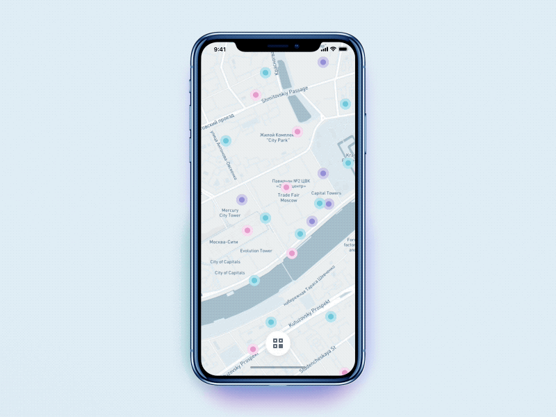 Basemaps change process animation geo gis interface ios iphonex map mapbox maps mobile transitions ui ux