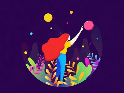 Illustration design color illustration ps，sketch ui