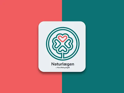 Naturlægen bold bookmark branding indentity logomark simplicity