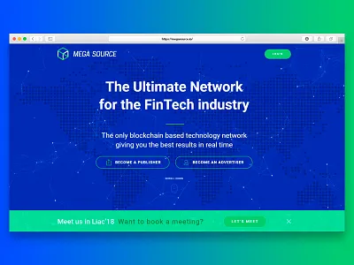 Design for Megasource affiliate network blockchain blockchain cryptocurrency crypto ico megasource technology network uiux