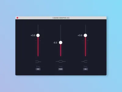 3-Band Equalizer audio clean dayliui equalizer interface plugin settings