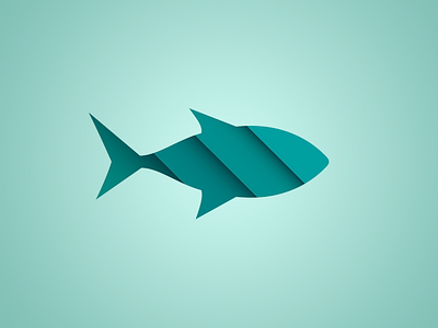 Fish icon design fish icon illustration illustrator logo logo mark turqoise vector