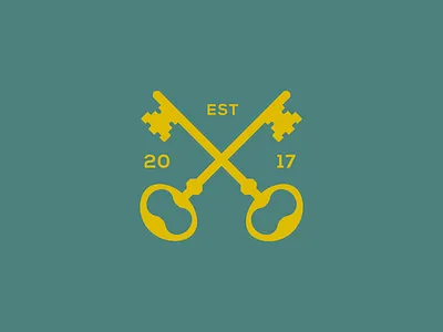 Keys icon design graphic green icon illustration key keys logo logo mark