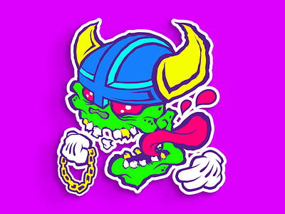 Viking Skull rtj run the jewels skull sticker vector viking