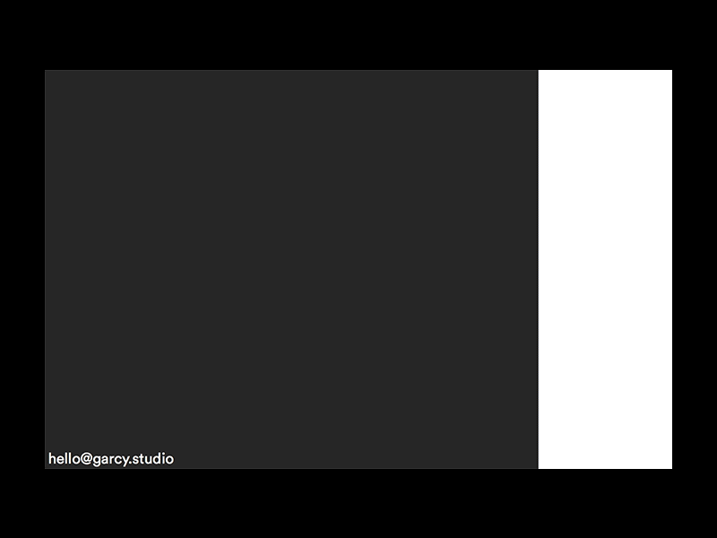 This is Garcy Homepage Concept animation branding corporate identity design digital homepage design identity minimal minimalism typography ui ux web website