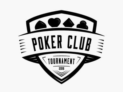 Poker club logo. Poker tournament. Vector and illustration. card club competition design gamble gambling logo logotype lucky money poker poker card poker club retro risk shield tournament vector vintage year