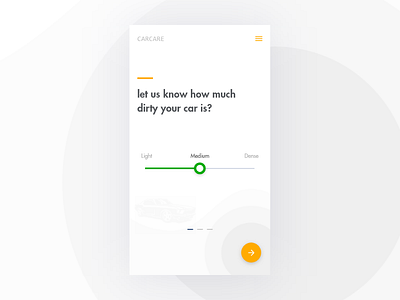 Carcare app car car app carcare carcleaning carwash design designer dirtycar interaction interaction design slider typography ui user experience design ux ux design