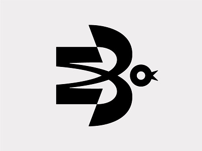 М + З + ласточка (Swallow) bird dird logo icon modern swallow symbol symbol mark