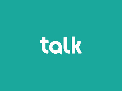 Talk Logo Design brand brand identity brand identity design branding icon logo logo design talk talk bubble typography