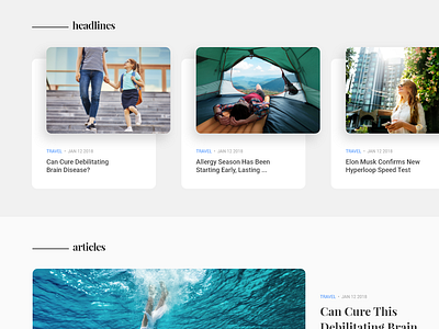 Magazine page blog carousel header magazine minimal newspaper typogaphy wordpress