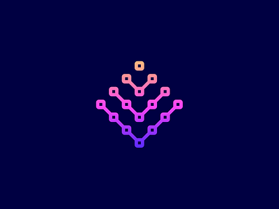 Blockchain Company Logo blockchain branding btc clever logo colorful creative crytpo design eth gradient icon identity letter v logo logo design logo designer logo icon logotype smart logo smart logos