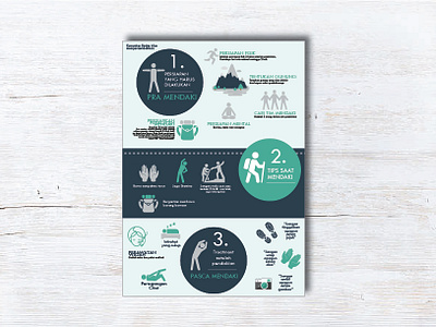 Infographic about Hiking art design digital flat design hiking illustration info graph infographic infographic design poster poster art vector